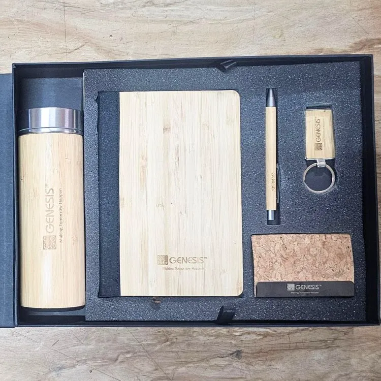 5 in 1 Eco Friendly Bamboo Combo Set